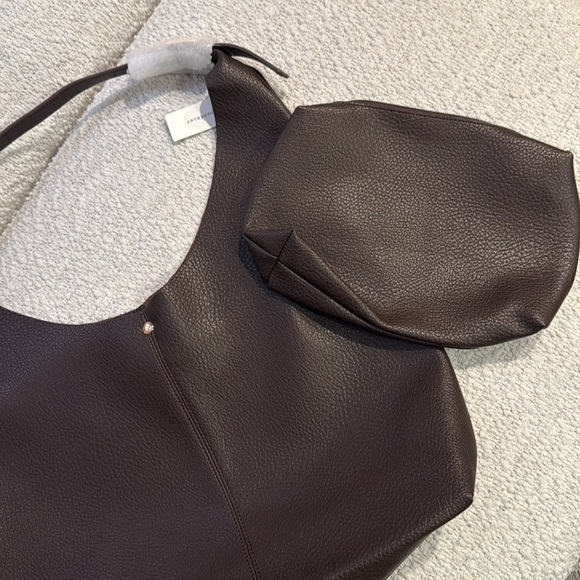 NWT Anthropologie The Love Knot Slouchy Bag The Buckle Edition Chocolate - Picture 14 of 15